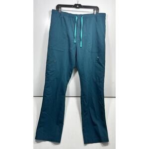 Figs XL Technical Collection Cairo Cargo Scrubs Pant Teal TM3001